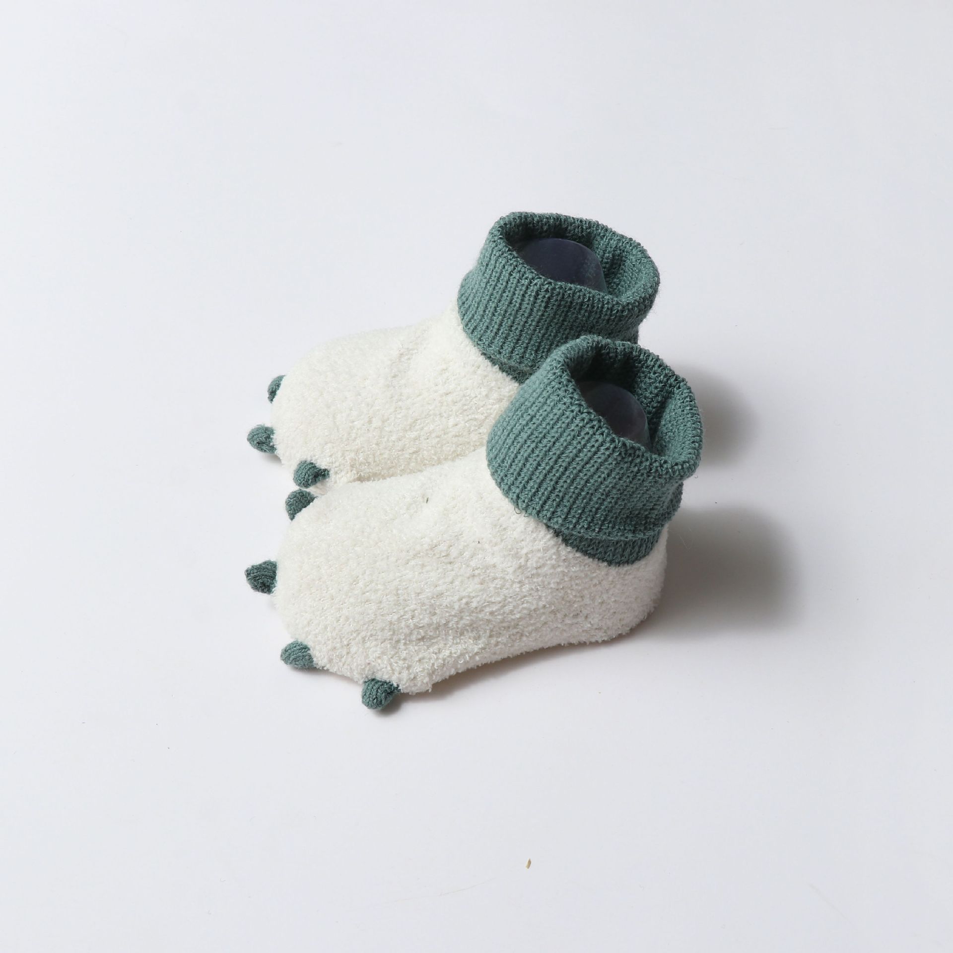 0 Tot 18 M Herfst Winter Antislip Baby Sokken Thicken Warm Pasgeborenen Zuigelingen Meisjes Fleece Sokken Leuke Jongens sokken: white / S 7-9cm 0-6month