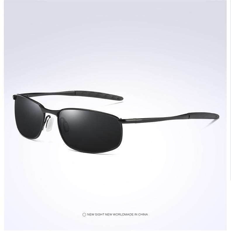 Zonnebril Voor Heren Zilver Metalen Frame Rijden Pilot Zonnebril Brillen Mannelijke Zwarte Bril Gafas: Black Black