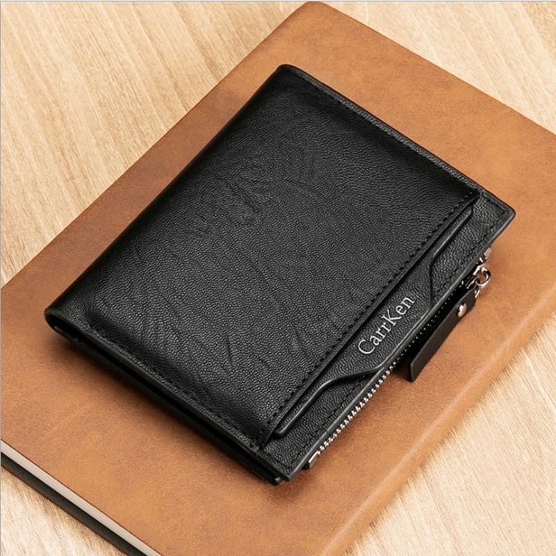 neue Jahrgang Männer Brieftaschen Bifold Brieftasche Ich würde Karte Halfter Geldbörse Taschen Kupplung Mit Reißverschluss Männer Brieftasche Mit Münze tasche