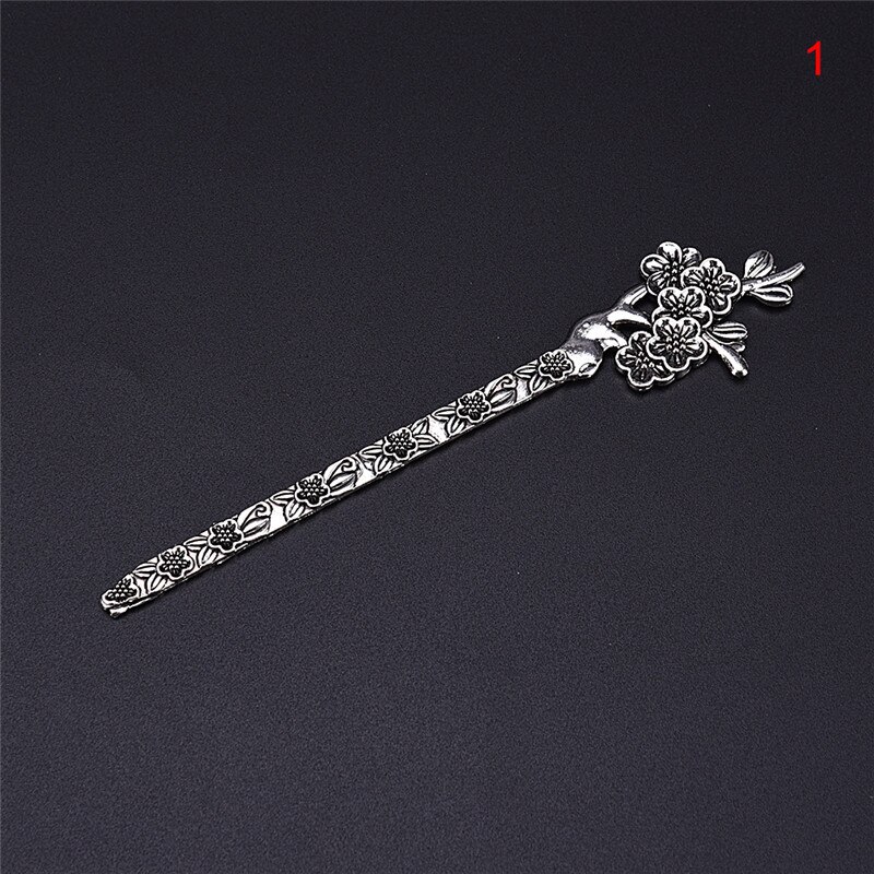 1 Uds horquilla de estilo antiguo Vintage plata Natural horquilla para el pelo horquillas para mujer horquilla japonesa madera vara para cabello China