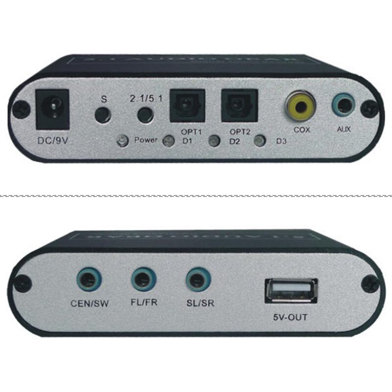 er05- digital o dekoder 5.1 o gir dts /ac3/6ch digital o omformer lpcm  til 5.1 analog utgang 2.1 til  ps2 ps3 360