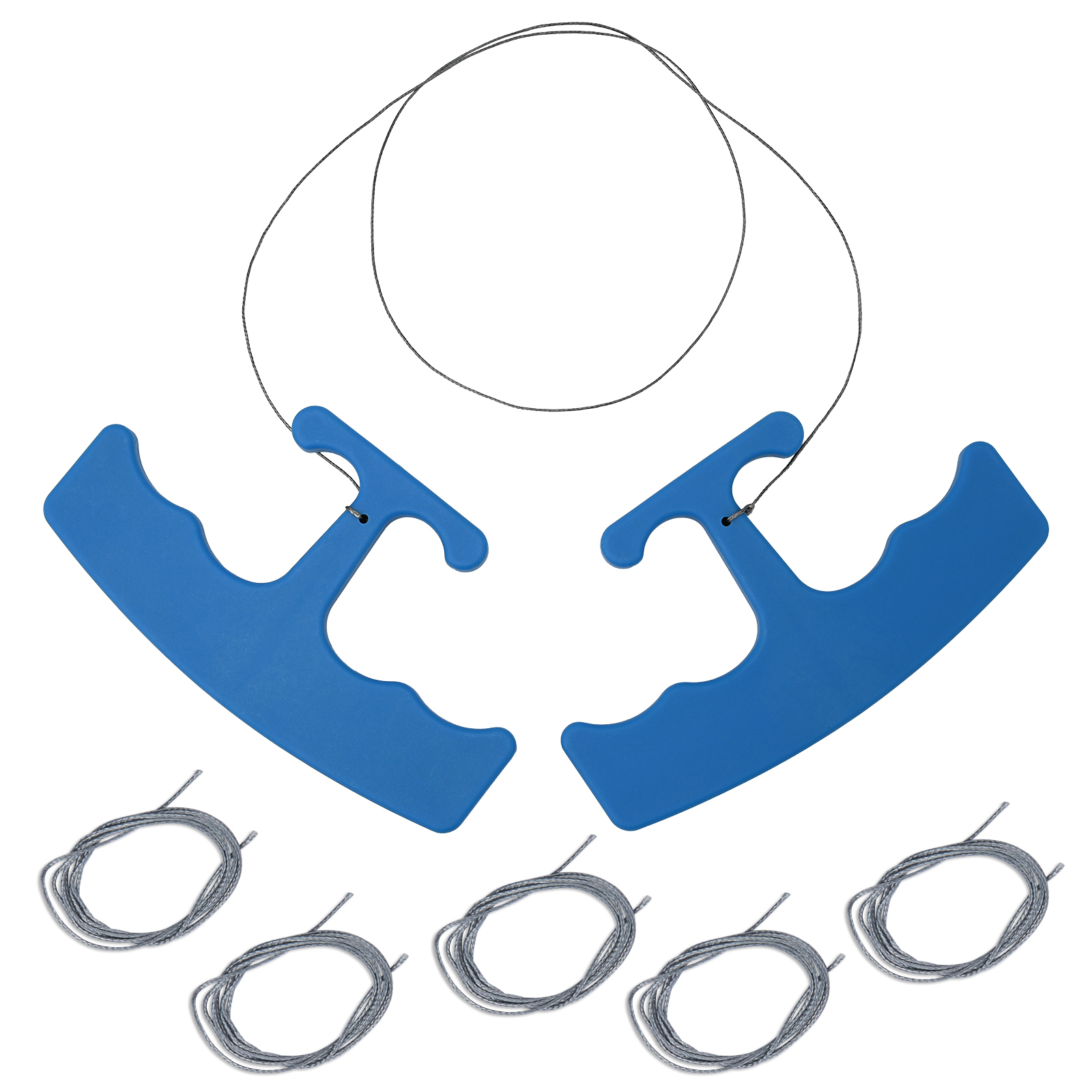 FOSHIO Car Emblem Logo Remover Tool Vehicle Body Label Sticker Glue Peeling Cleaning Automotive Spoiler Stripping Knifeless Wire: Blue