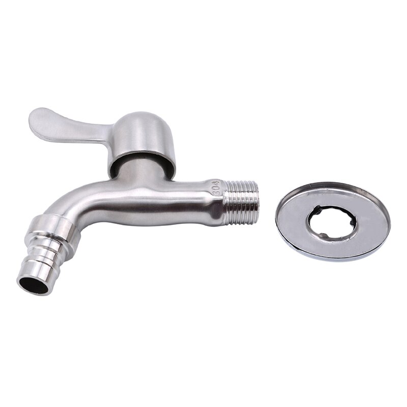 Stainless Steel Washing Machine Mouth Stainless Steel Washing Machine Faucet Nozzle Balcony Mop Pool Faucet Into The Wall Faucet