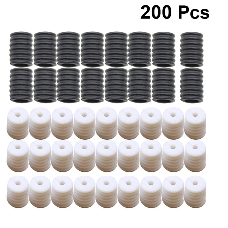 Hebilla ajustable de silicona antideslizante, con regulador de cuerda protectora de silicona, hebilla antideslizante 200 Uds./250 Uds.: 200pcs