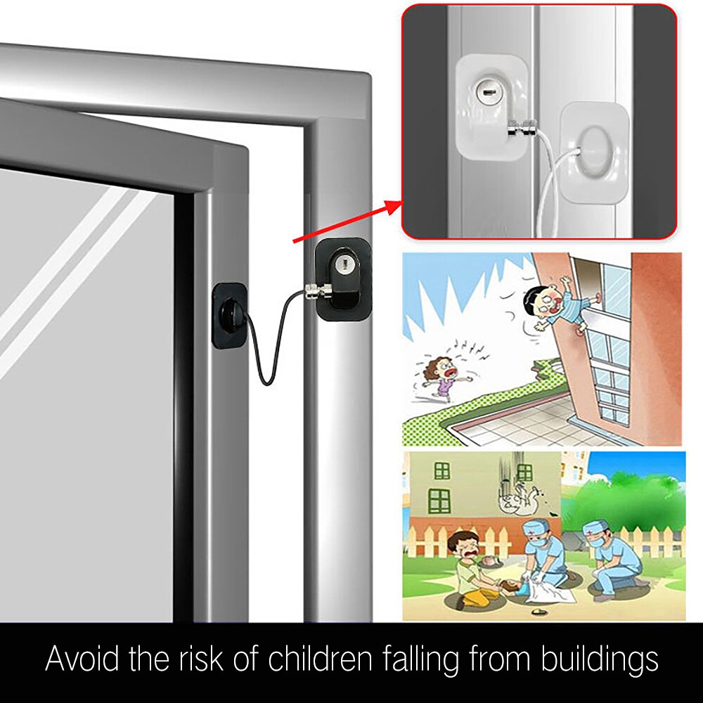Window Lock Kind Lock Baby Veiligheid Bescherming Kinderen Tegen Gekwetst Door Baby Lock Windows Limiter Venster Veiligheid Sloten