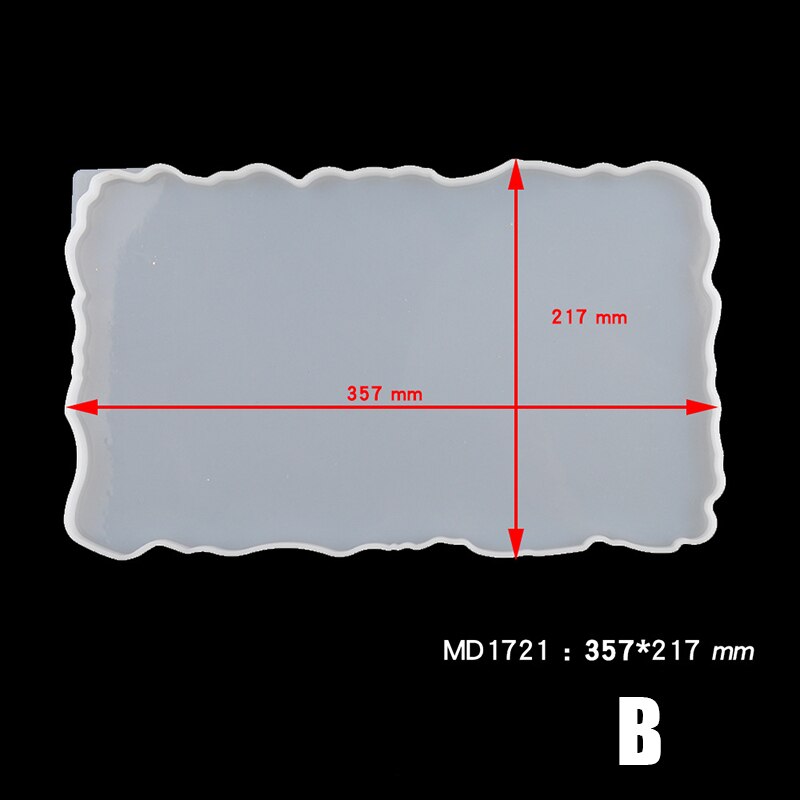 Large Silicone Tray Fluids Artist Mold Irregular Coasters Epoxy Resin Art Supplies Make Your Own Tray Resin Mold CLH@8: b