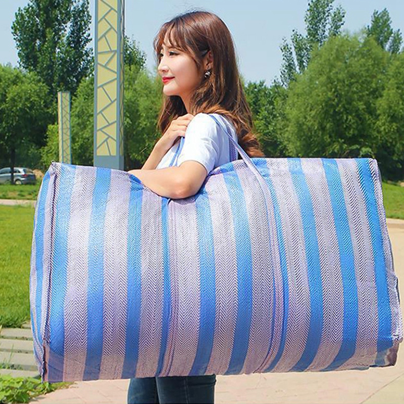Waterproof Foldable Nylon Luggage Bag Clothes Quilt Storage Bag Quilt Organizer Luggage Package with Zipper Closet Organizer
