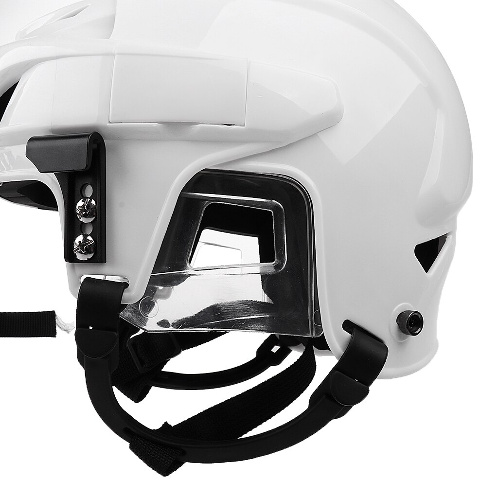 Adjustable Ice Hockey Helmet & Face Mask Combo For Men & Women White M/L