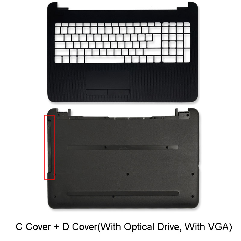 Laptop LCD Back Cover/ Front Bezel/Hinges /Palmrest/Bottom Case For HP 250 G4 G5 255 G4 G5 256 G4 G5 15-AC 15-AF 15-AY Black: C D Cover 1