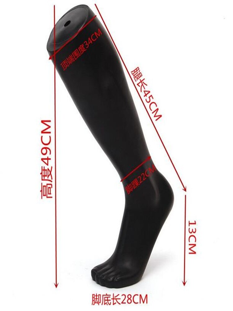 3style plasitc manikin foot Male mannequin foot for Sock Display,white back skin color Glossy 1pc Leg mannequin M00544: 3