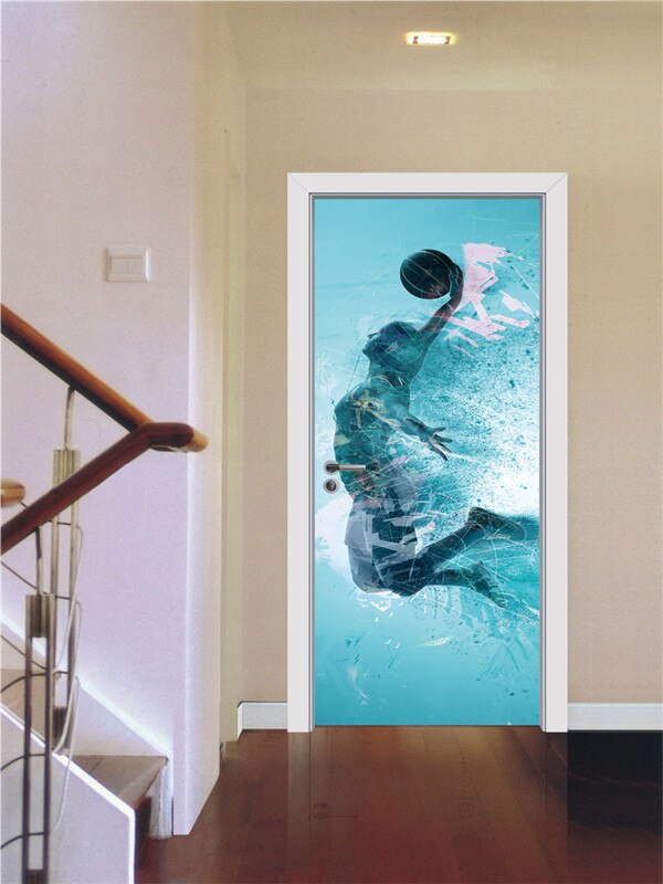 Europese Restaurant Deur Sticker Universele 3D PVC Behang DIY Waterdichte Muurschildering Sticker Voor Woonkamer Slaapkamer Home Decor: MT044