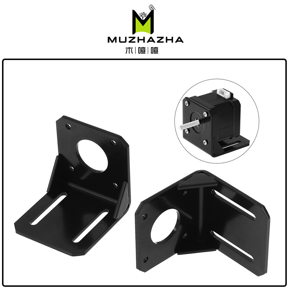Soporte de Accesorios de Motor NEMA 17 Steppr soporte de montaje tipo L soporte de 42 punto de apoyo Motor de pasos Nema17 soporte de Motor