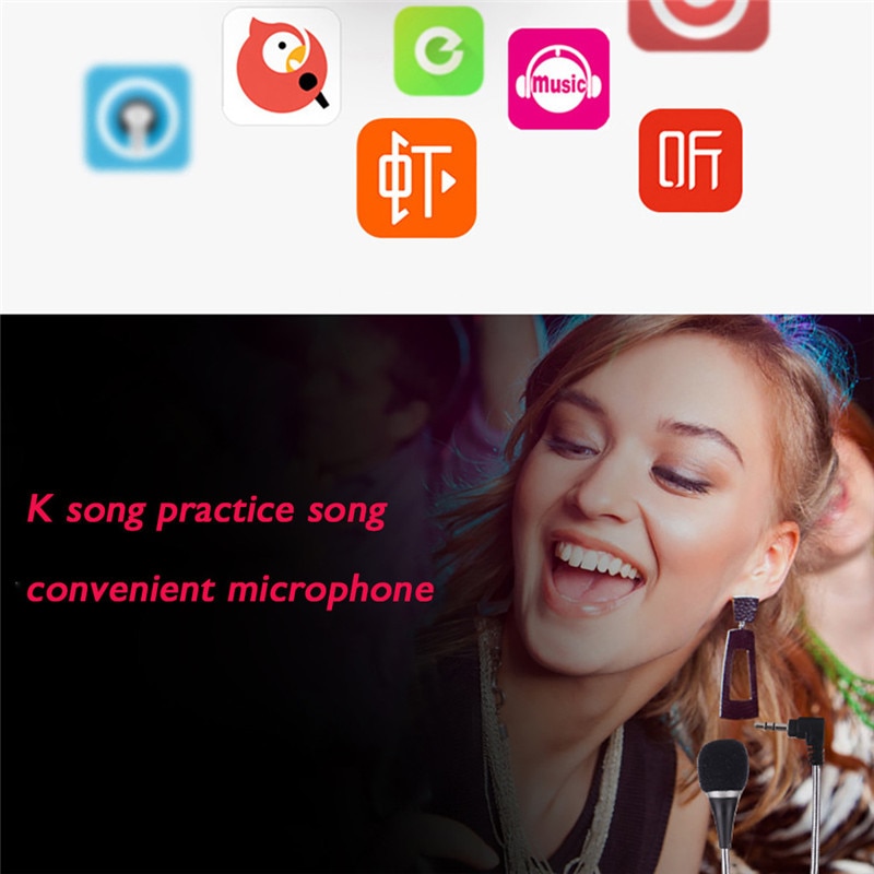 VOBERRY 3.5mm Jack Plug Flexible Mini PC Microphone Studio Speech Mic Stand Holder For PC Desktop Notebook Skype Chat #