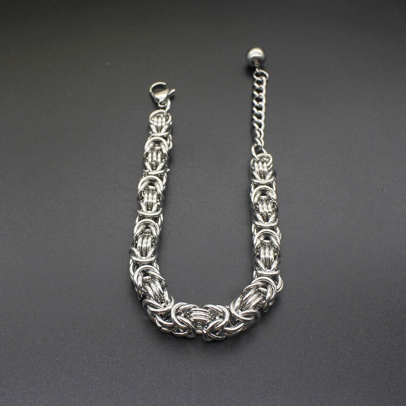 Mode eenvoudige titanium stalen armband roestvrij stalen armband mannen valentijnsdag sieraden