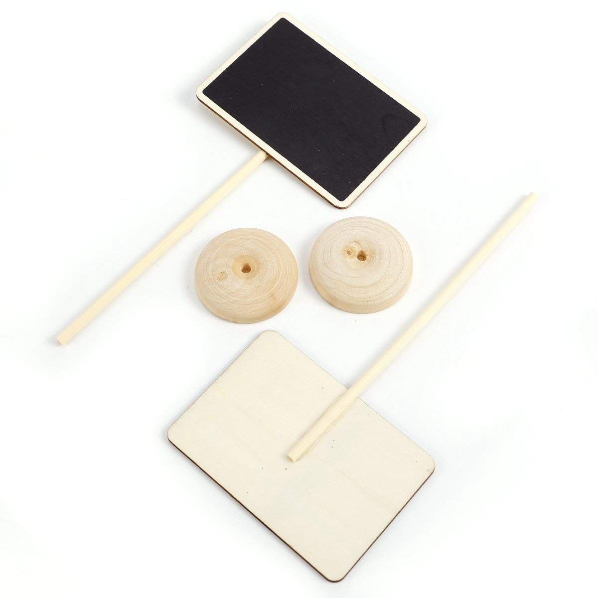 24 PCS mini blackboard writable erasable write message table number for wedding restaurant cafe bar