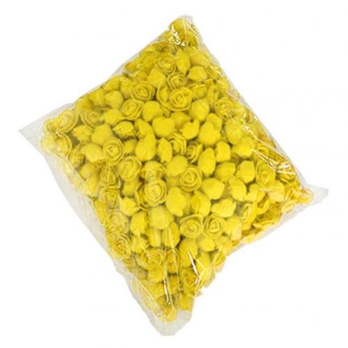 Foam Roses 500pcs Artificial Foam Flower Heads DIY 20cm Teddy Bear Mold PE Rose Bear Accessories Decor Valentine's: Yellow