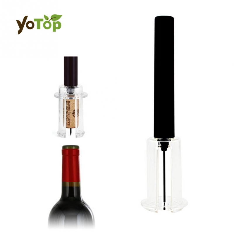 YOTOP Top Quality Red Wine Opener Air Pressure Stainless Steel Pin Type Bottle Pumps Corkscrew Cork Out Bar Tool