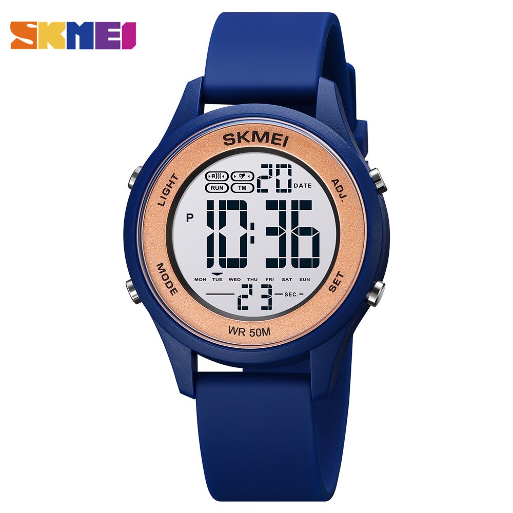 SKMEI LED Licht Digital Kinder Sport Uhren Stoppuhr Kalender 50M Wasserdichte Kinder Armbanduhren Für Jungen Mädchen Wecker: style 5