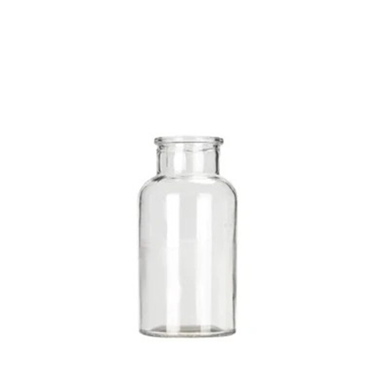 Transparent Flower Vases Glass for Decoration Hydroponic Plant Vase Flower Bottle Living Room Decoration Dried Flower Desktop: A-125ML