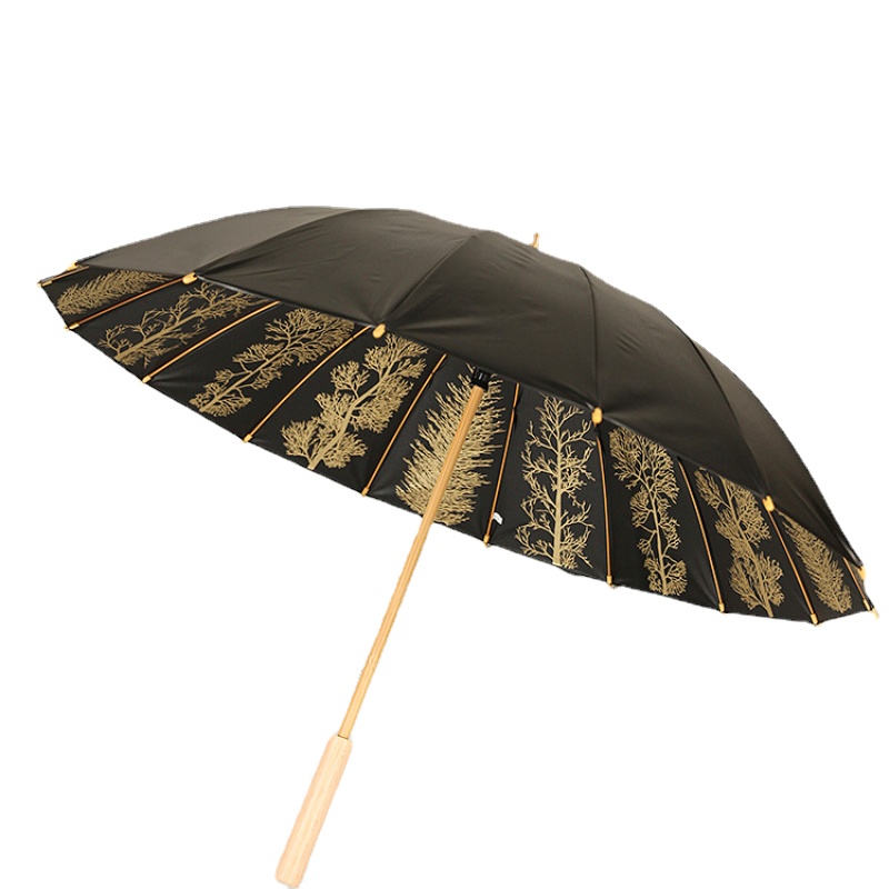 Automatische Paraplu Chinese Traditionele Draagbare Kant Parasol Paraplu Outdoor Sakura Guarda Chuva Regenkleding