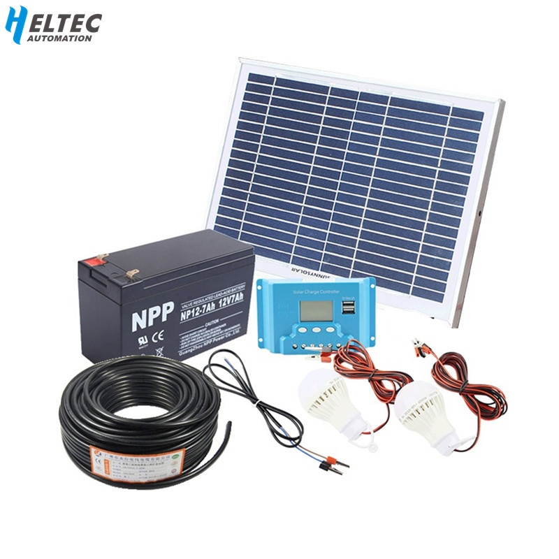 10W home Solar System 18V solar panel with solar controller cable DIY kit