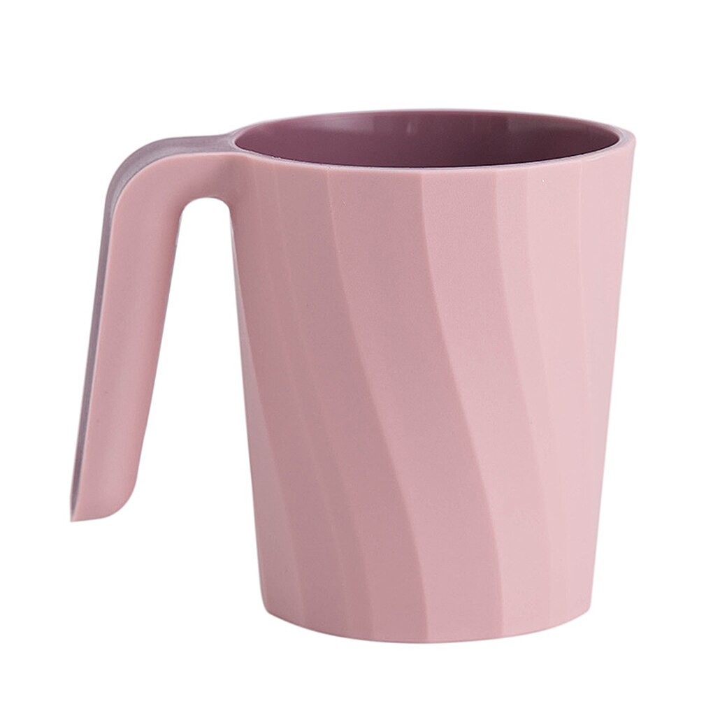 Toothbrush Tooth Cup Plastic Bathroom Tumbler Travel Toiletries Wash Cup Anti-Slip Bathroom Accessories 301 To 400ml For Family: Light Pink