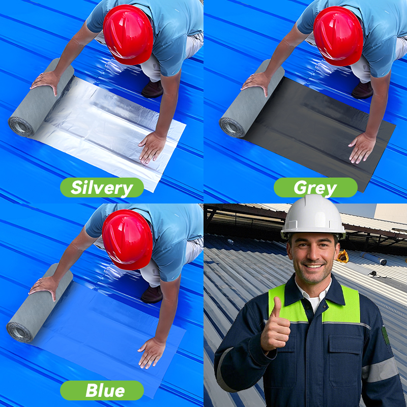 Waterproof tape, waterproof coiled material and self-adhesive roof sealant have the functions of heat insulation/sound insulatio