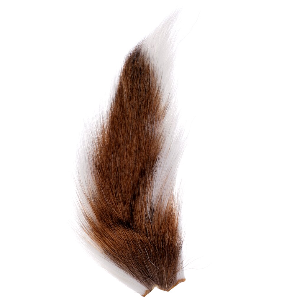 Cola de ciervo grande Northern Bucktail, atado de moscas, pelo largo Premium,