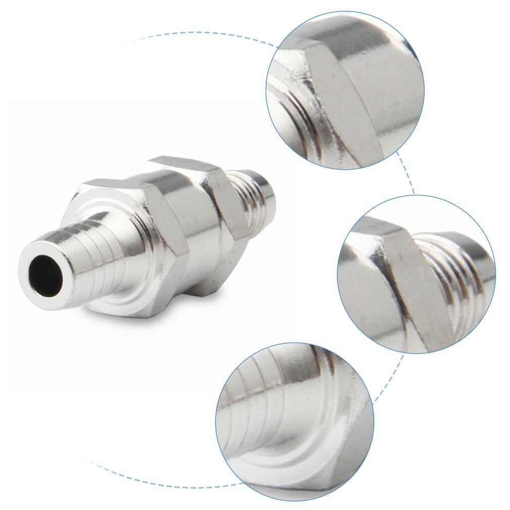 Aluminum Alloy One-way Fuel Pump Check Valve Gasoline Diesel Show Fluid Flow Direction Fuel Pump Check Valve