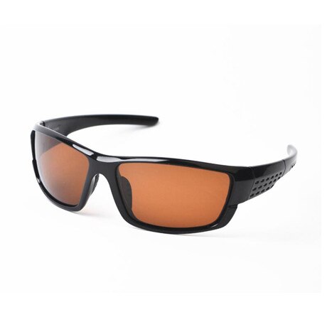 nuevas gafas de sol polarizadas para hombres, gafas de sol deportivas de de , visión nocturna, conducción nocturna, luz mejorada antirreflejo UV400: Bright black brown