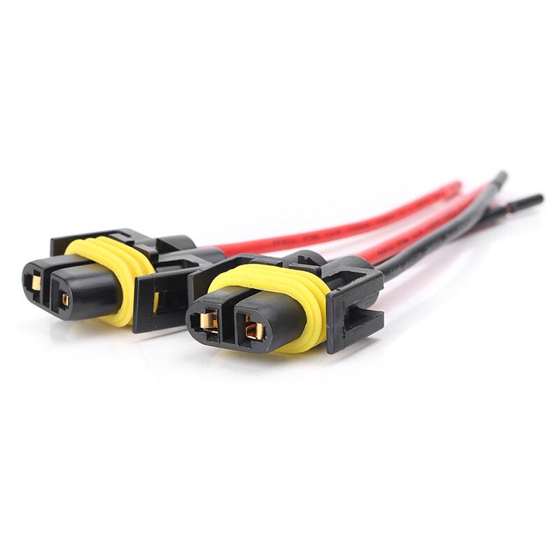 Fog Light Lamp connector Heavy duty High efficient For Headlight 2pcs Set Female Adapter H11 H8