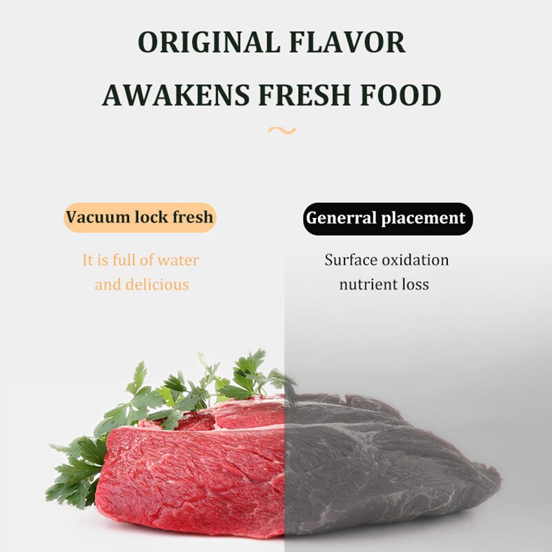 Cuisine sous vide scellant Machine économiseur de nourriture 110V 220V électrique maison Xiomi sous vide alimentaire scellant y compris 10 pièces sacs de rangement