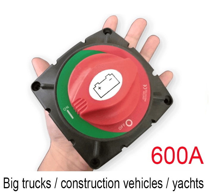 600A High Current battery switch for Truck/yacht on-off switch battery disconnect switch