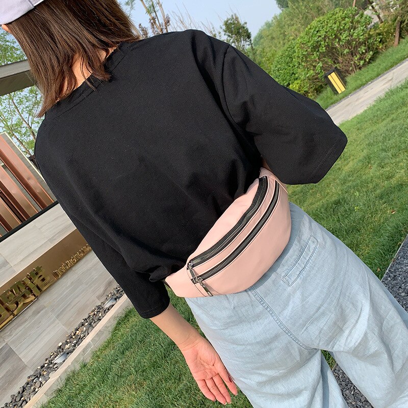 Kleine Taille Tasche frauen 2020Neu lässig Schulter Tasche Einfache Mädchen der Brust Tasche Bote Tasche