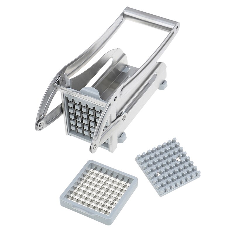 Stainless Steel French Fry Cutter with 2 Blades Potato Slicer Cutter ...