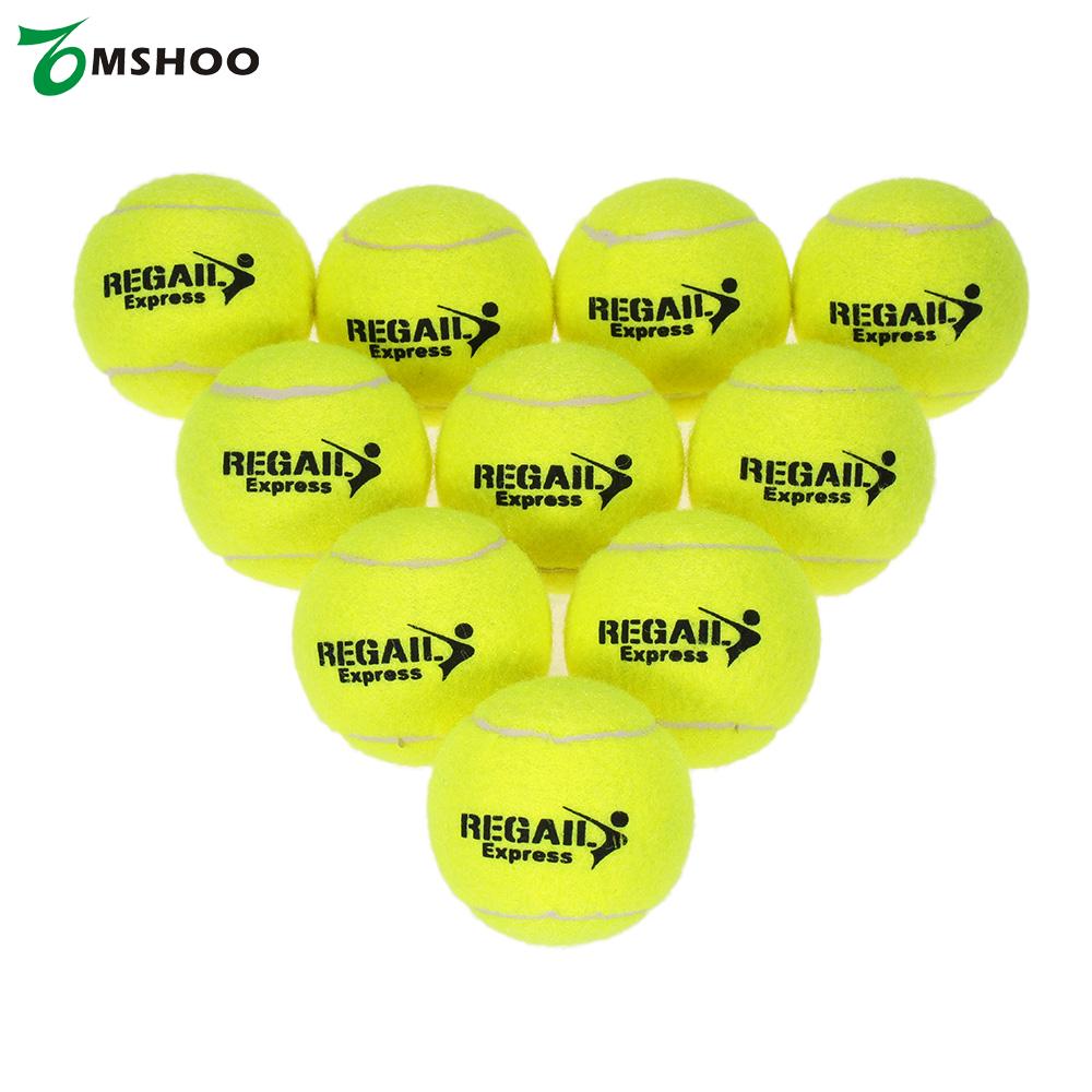 10PCS High Resilience Tennis Ball Durable Training Exercise Practice Tennis Ball Tennis Accessories for Beginners Competition