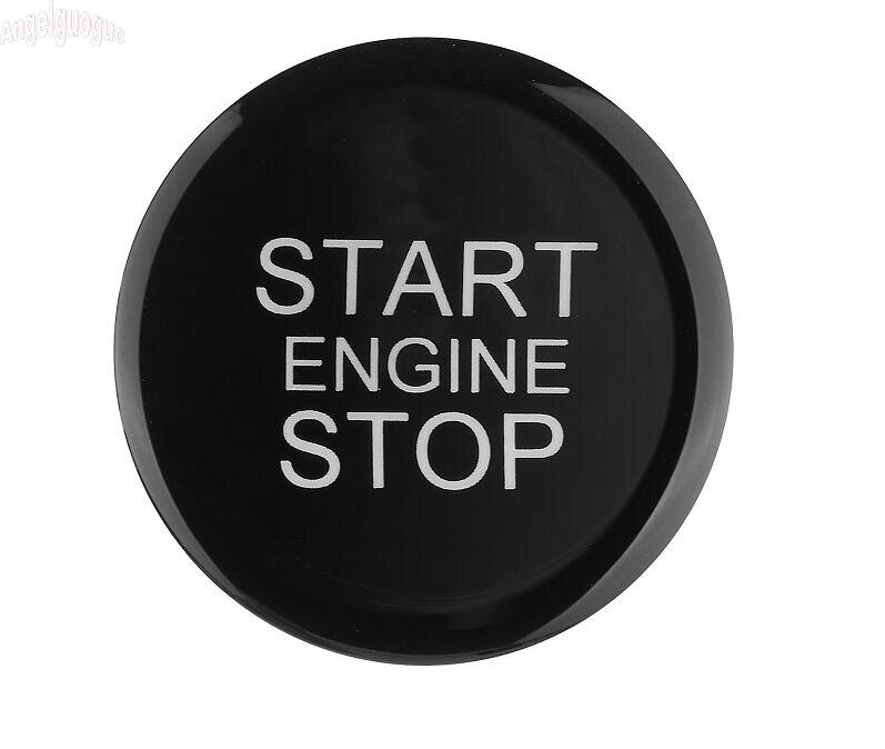 Voor Alfa Romeo Giulia Stelvio Auto Motor Start Stop Knop Keyless Systeem Cover Frame Trim Vervangen Ontsteking schakelaar: black button cover