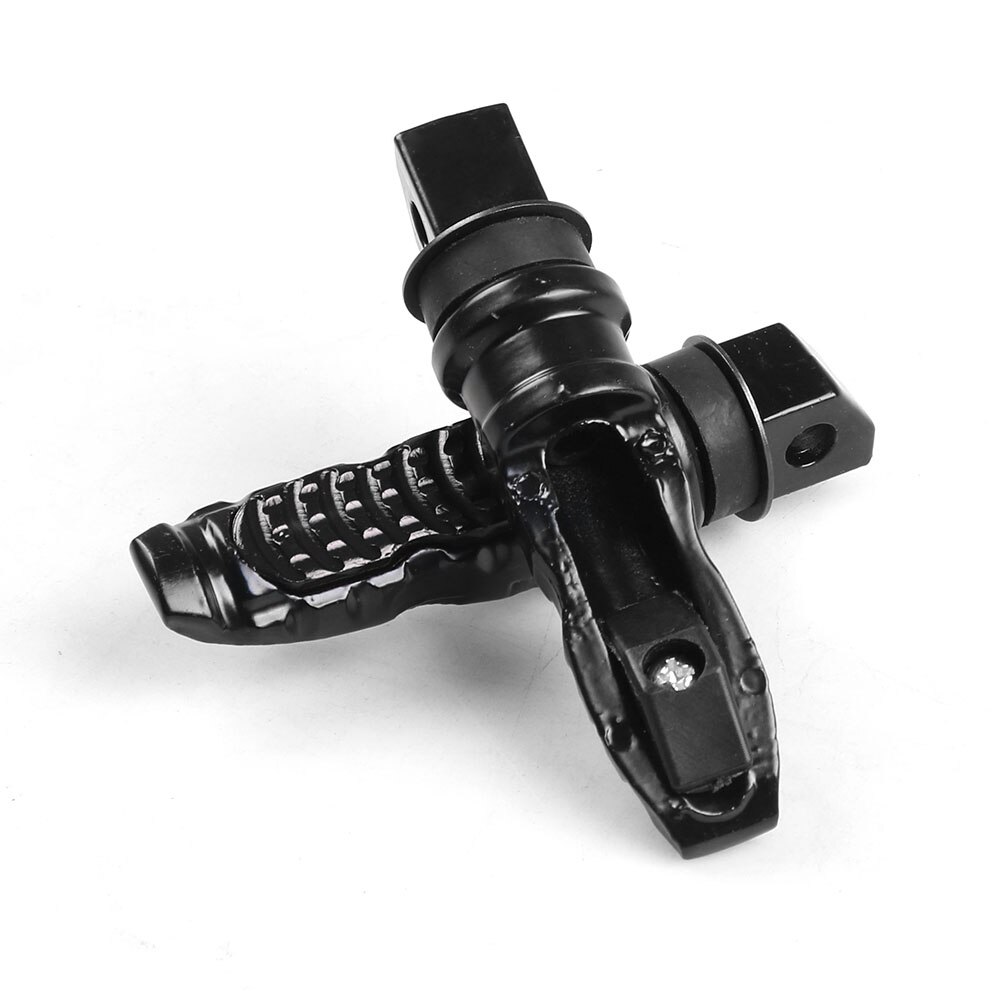 Universal- Aluminium Motorrad Hinten Passagier Fußrasten Pedale Fußstütze Rolle Fuß-Anbindung Motorrad Pedal Änderung 2 teile/satz: Schwarz
