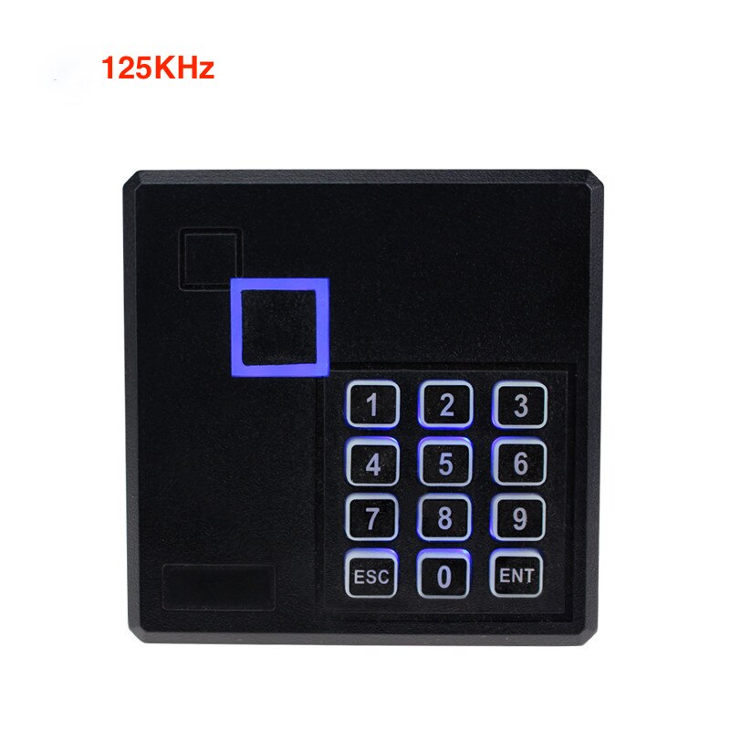 Long Range RFID NFC Card Reader 125KHz/13.56MHz Proximity Access Control Keypad IP65 Waterproof Keyboard with Wiegand26 Output: 125KHz with Keypad