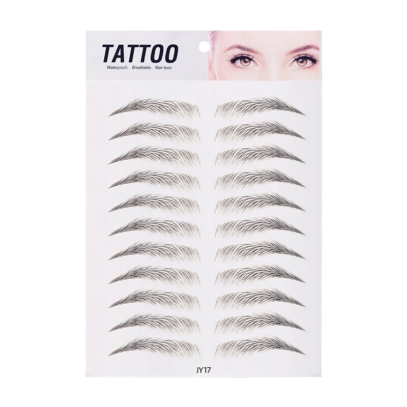 3d øjenbryn klistermærke bionisk bryn semi-permanent vandoverførsel vandtæt tatovering øjenbryn broderi øjenbryn patch makeup værktøjer: 09