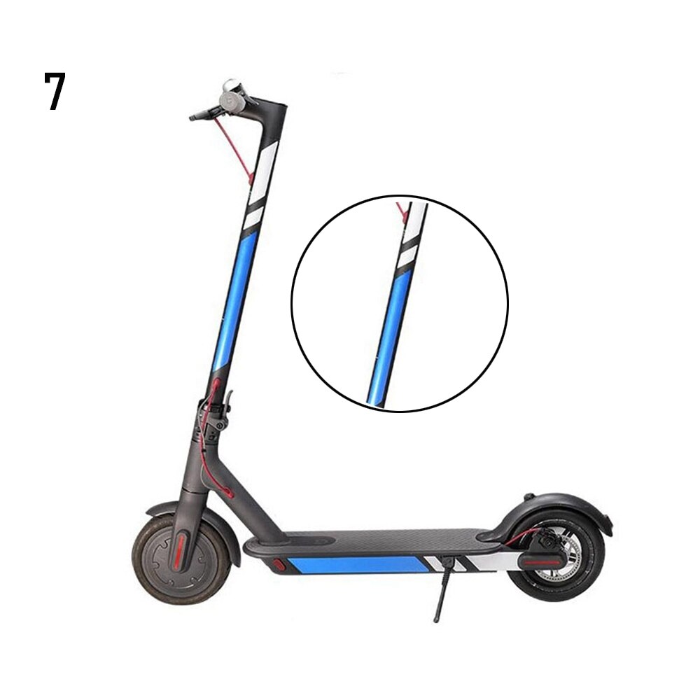 1 Set 20 Colors Reflective Styling Stickers Xiaomi Mijia M365 Night Safety Decal Skateboard Warning Strip Electric Scooter Parts: 07