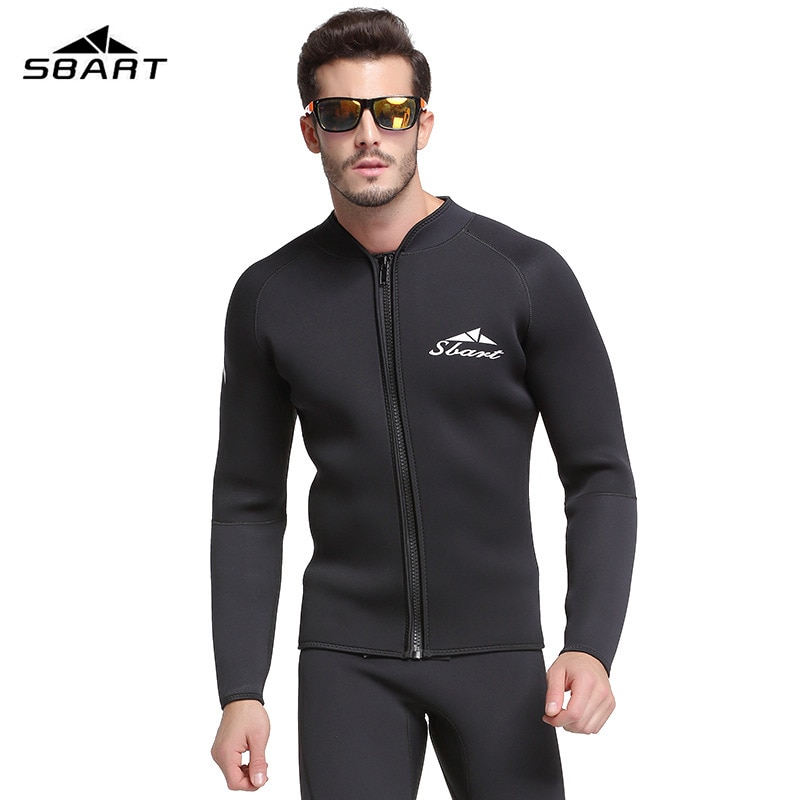 SBART Nuovo 1.5 millimetri diving suit maschio split caldo diving suit manica lunga freddo del sole lo snorkeling inverno costume da bagno costumi da bagno