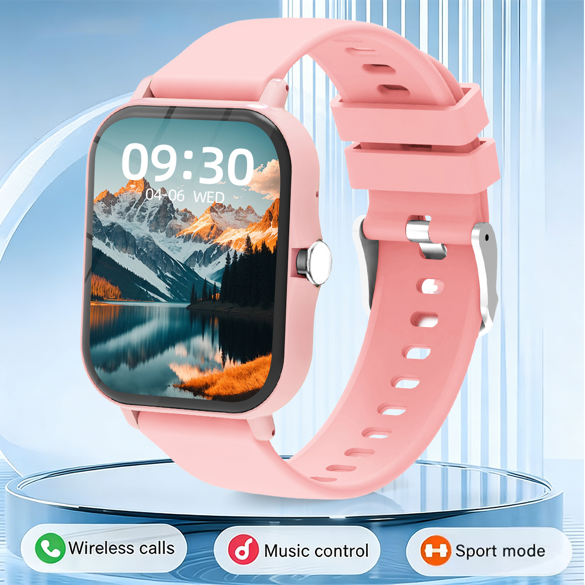 2026 Nuovo sport Smartwatch per androide/IOS Monitoraggio del Sonno fitness inseguitore BT Chiamata Assistente Vocale Uomini Donne Guarda Regali Scelta: BIANCO