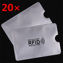 20PCS RFID security card cover anti-magnetic security protection 13.56mhz IC card NFC payment ID card and other expensive cards