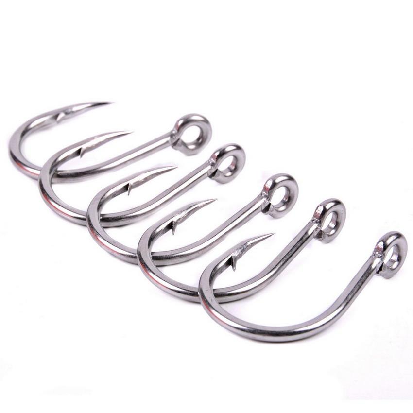 100pcs Saltwater Fishing Hook JIGGING HOOK 1/0#-13/0# Model Stainless Steel Fishhook Made In Taiwan Jig Fishing Hooks Carp Hooks