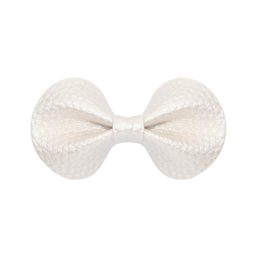 Pinces à cheveux mignonnes pour bébé, épingles à cheveux en forme de nœud papillon, accessoires pour cheveux: Blanc-b
