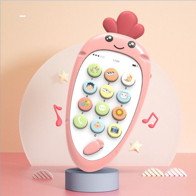 Baby Spielzeug Spaß Wenig Laut Glocke Baby Ball Rasseln Spielzeug Entwickeln Baby Intelligenz Greifen Spielzeug HandBell Rassel Spielzeug Für Baby/Infant: Mobile Phone Red
