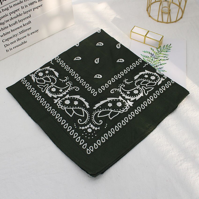 Bandana Vierkante Hoofd Hip Hop Zwart Sjaals Vrouwen Sport Bandana Haarband Sjaal Sport Hoofddeksels Zakdoek