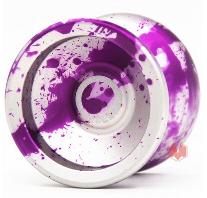 YOYO circular de metal para competición , rodamiento tipo T circular: purple