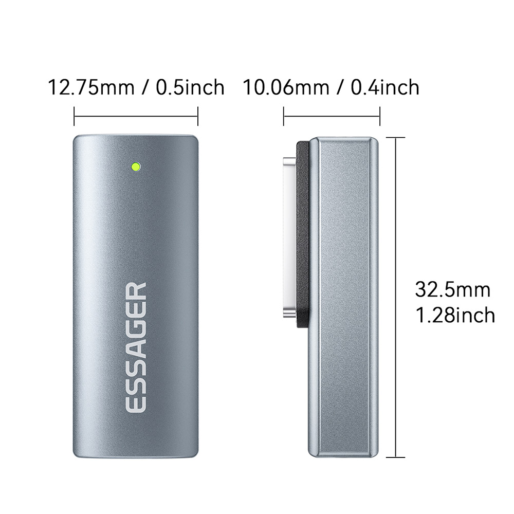 Essager Magsafe3 magnetic adapterType-C Converter 140W USB-C Magnetic Adapter Connector Laptop PD Charging Plug For MacBook